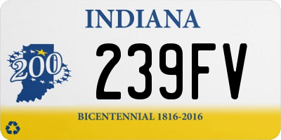 IN license plate 239FV