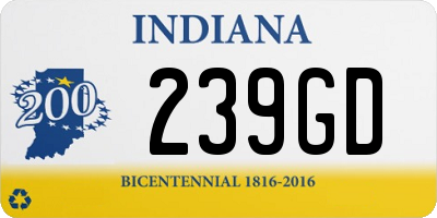 IN license plate 239GD