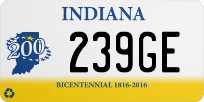 IN license plate 239GE