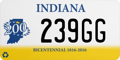 IN license plate 239GG