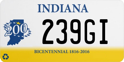 IN license plate 239GI