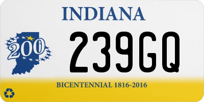 IN license plate 239GQ