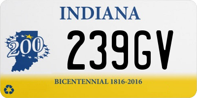 IN license plate 239GV