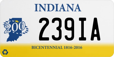 IN license plate 239IA