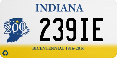 IN license plate 239IE