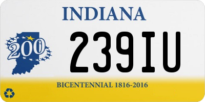 IN license plate 239IU