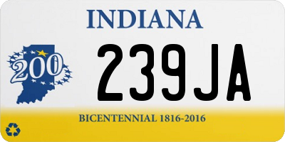 IN license plate 239JA