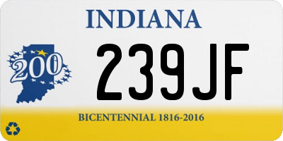 IN license plate 239JF