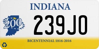 IN license plate 239JO