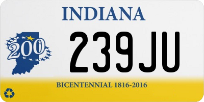 IN license plate 239JU