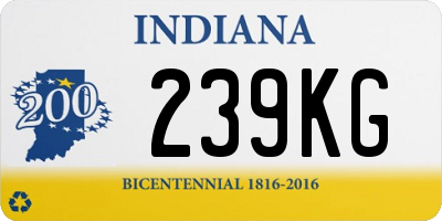 IN license plate 239KG