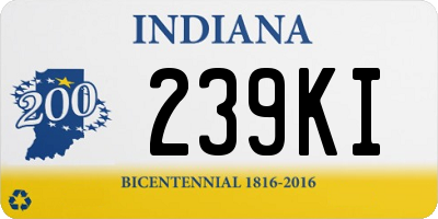 IN license plate 239KI