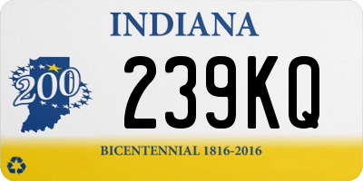 IN license plate 239KQ