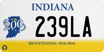 IN license plate 239LA