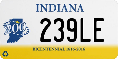 IN license plate 239LE