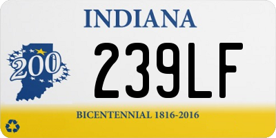 IN license plate 239LF