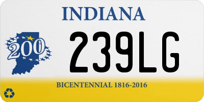 IN license plate 239LG