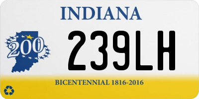 IN license plate 239LH