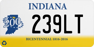 IN license plate 239LT