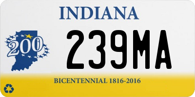 IN license plate 239MA