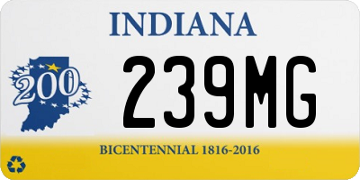 IN license plate 239MG