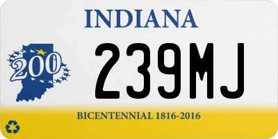 IN license plate 239MJ