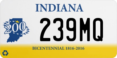 IN license plate 239MQ