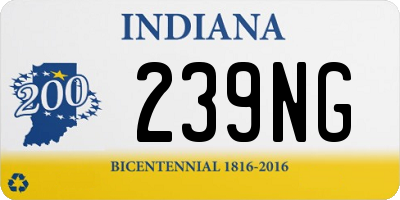 IN license plate 239NG