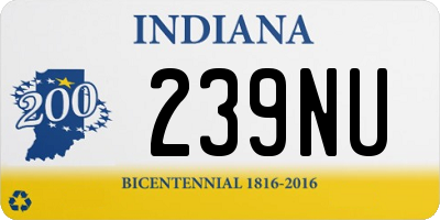 IN license plate 239NU