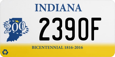 IN license plate 239OF