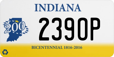 IN license plate 239OP