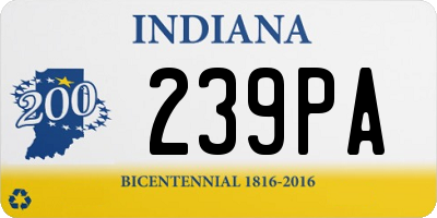 IN license plate 239PA