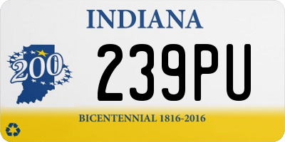IN license plate 239PU
