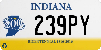 IN license plate 239PY