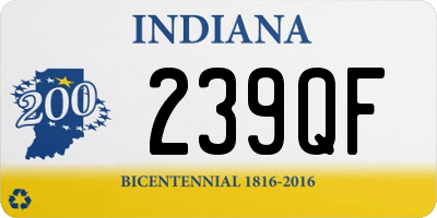 IN license plate 239QF