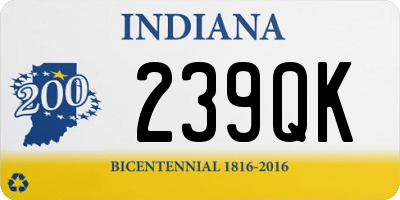 IN license plate 239QK