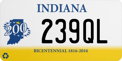 IN license plate 239QL