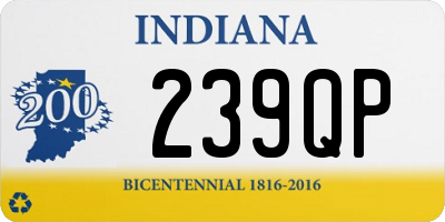 IN license plate 239QP