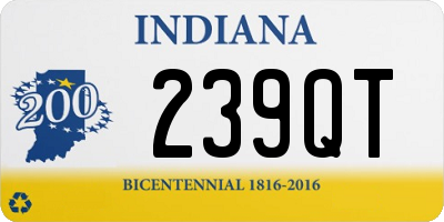 IN license plate 239QT