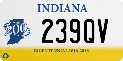 IN license plate 239QV