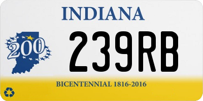 IN license plate 239RB