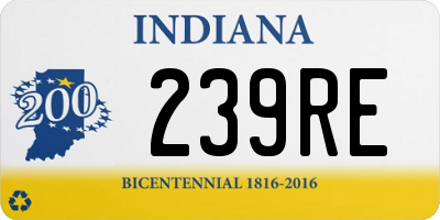 IN license plate 239RE