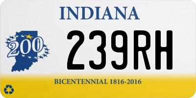 IN license plate 239RH