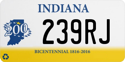 IN license plate 239RJ