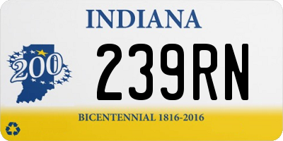 IN license plate 239RN