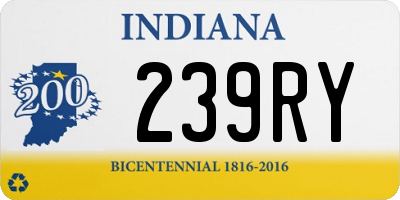 IN license plate 239RY