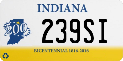 IN license plate 239SI