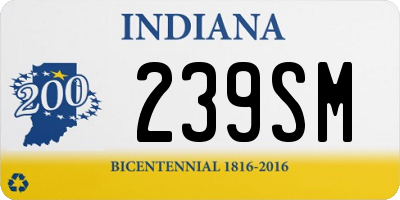 IN license plate 239SM