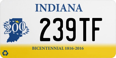 IN license plate 239TF