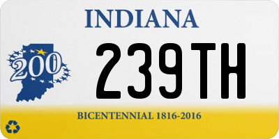 IN license plate 239TH